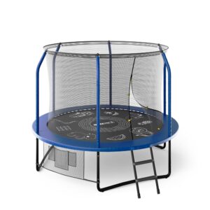 Батут UNIX Line Премиальный с играми / Supreme Game 8 ft (244 см) синий