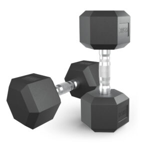 Гантель гексагональная UNIX Fit обрезиненная 12,5 кг, 2 шт.