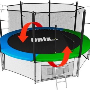 Батут UNIX Line Классик / Classic 12 ft (366 см) с внутренней защитной сеткой