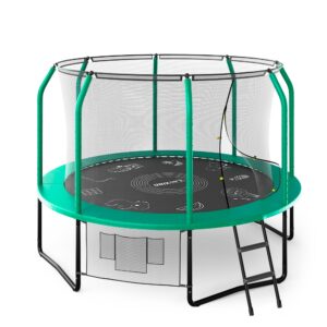 Батут UNIX Line Премиальный с играми / Supreme Game 10 ft (305 см) зеленый