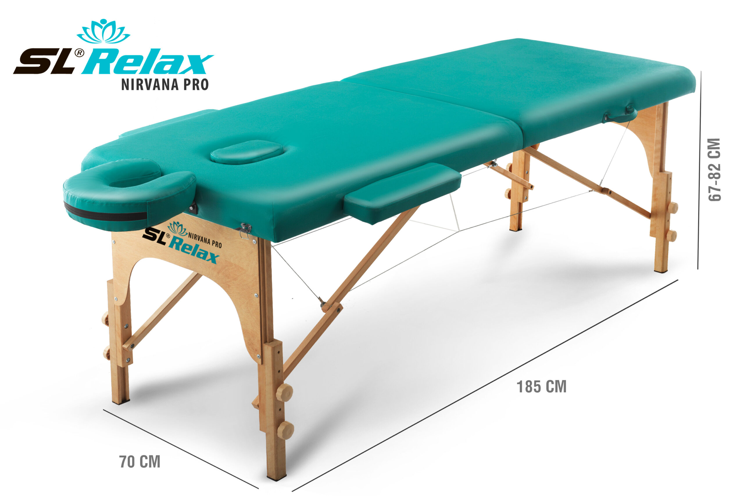 Массажный стол Relax Nirvana Pro бирюзовая кожа — изображение 7