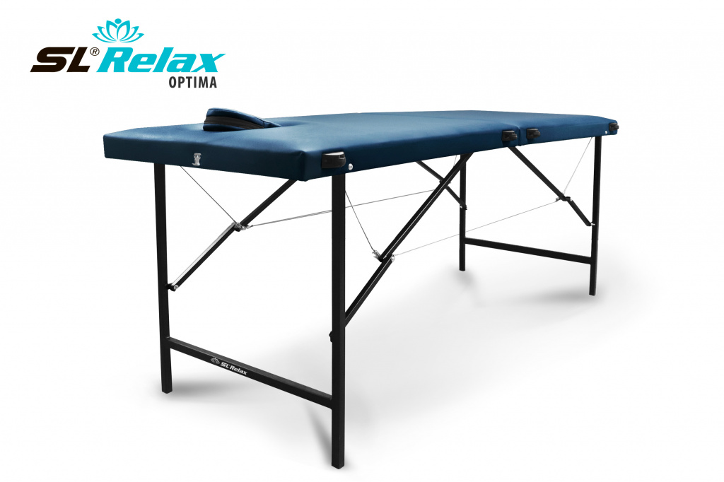 Массажный стол Relax optima синяя кожа — изображение 5