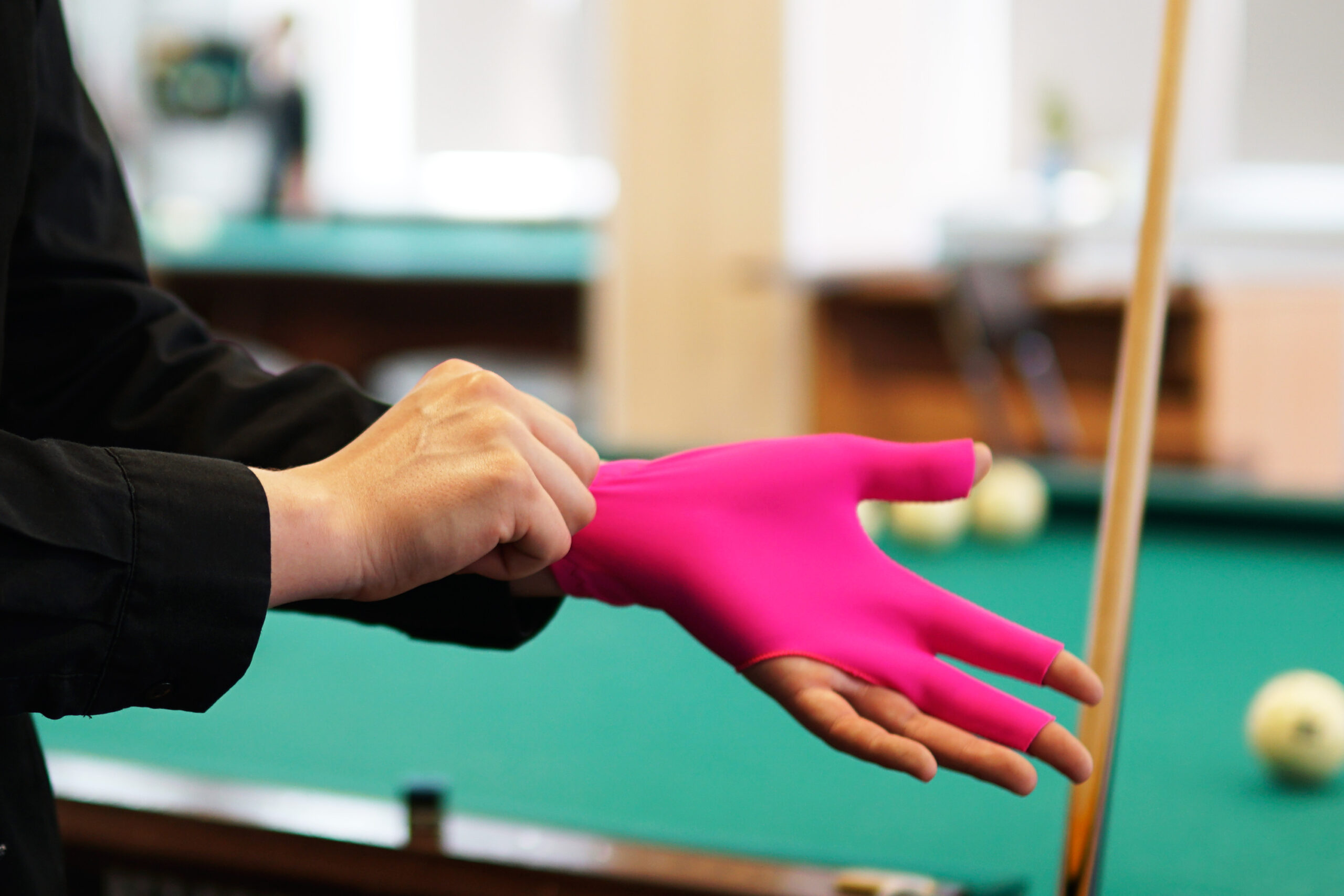 Перчатка-бильярдная Feudor Standard fuchsia S — изображение 6