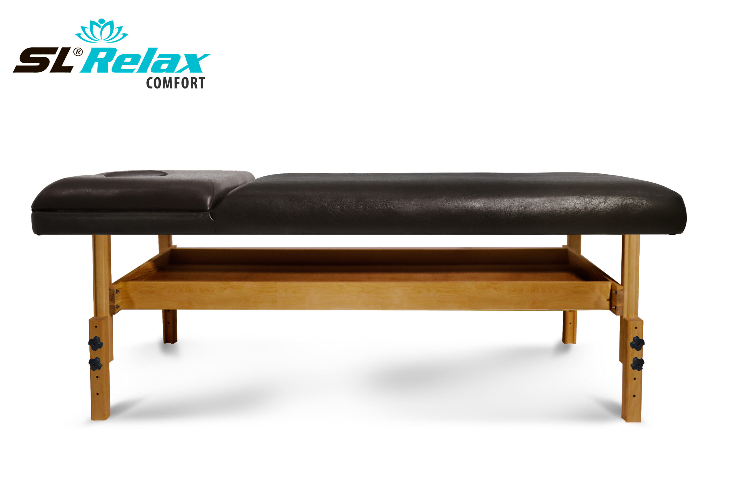 Массажный стол Relax Comfort черная кожа — изображение 5