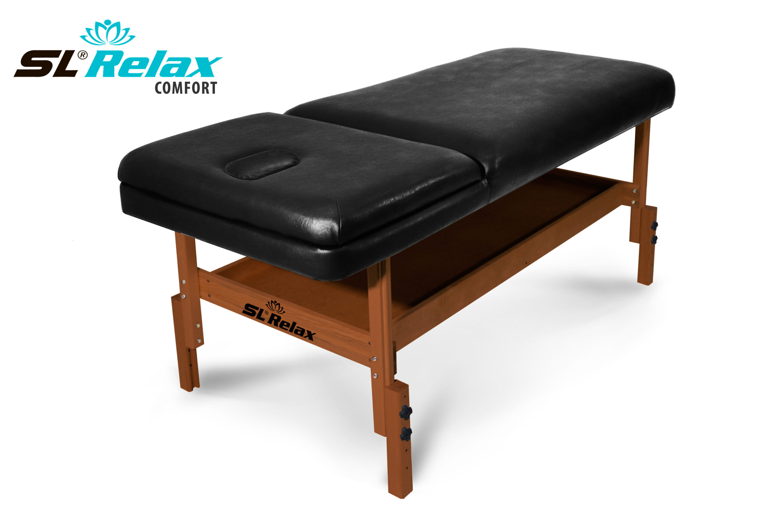 Массажный стол Relax Comfort черная кожа — изображение 3