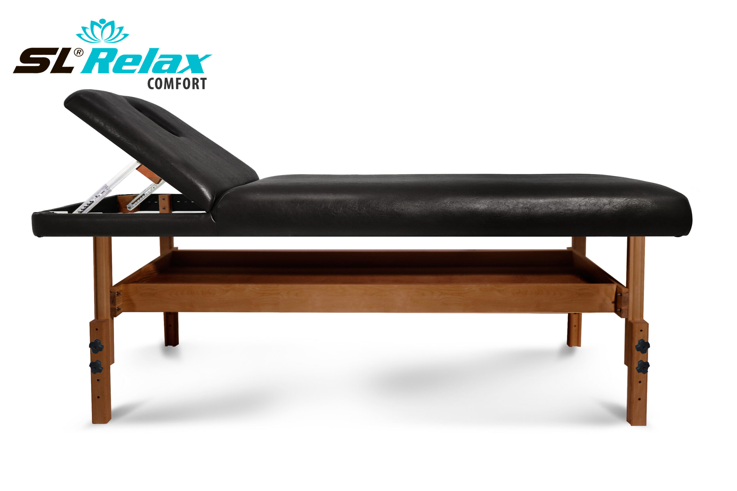 Массажный стол Relax Comfort черная кожа — изображение 6