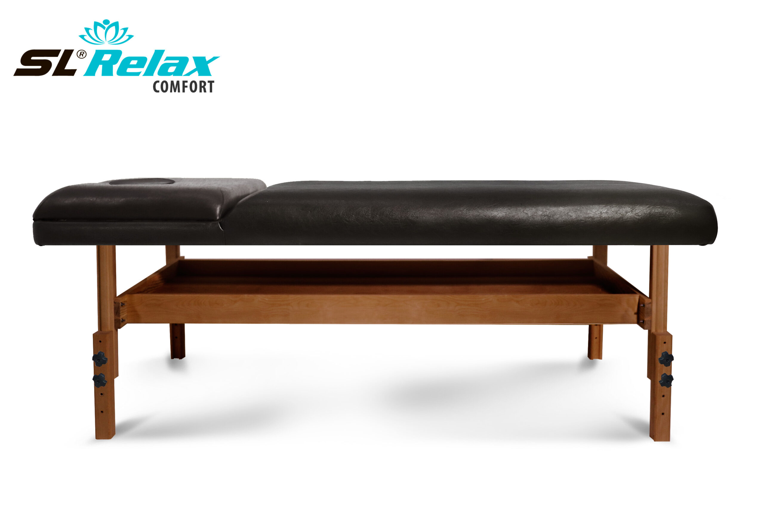 Массажный стол Relax Comfort черная кожа — изображение 9